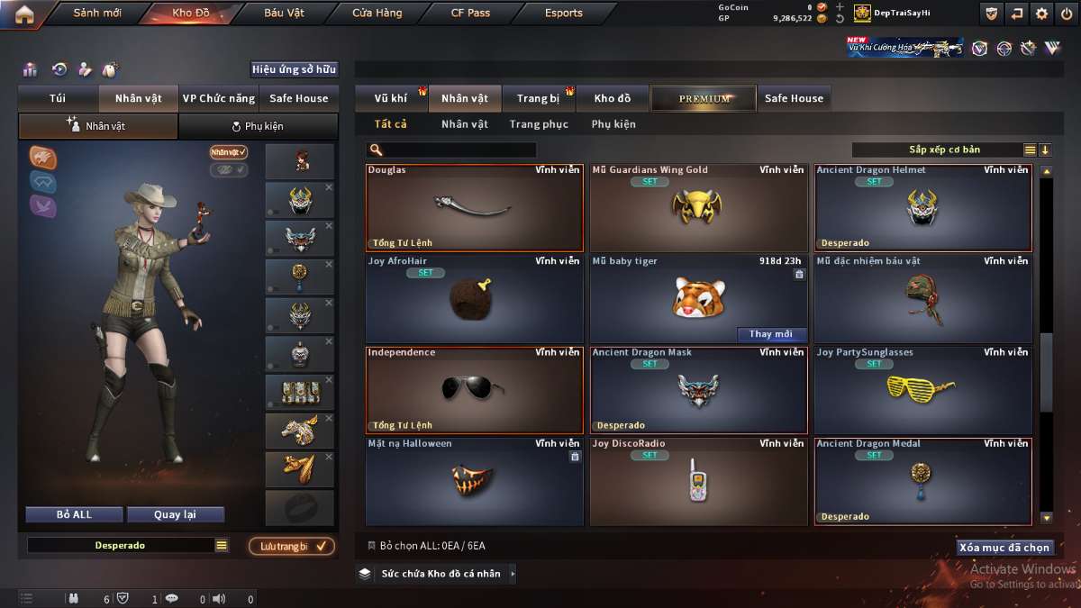 shop acc cf uy tin gia re